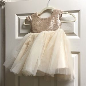 Rose Gold Sequin Dress